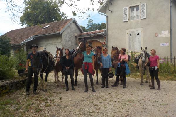 Randonnée à cheval dans le jura