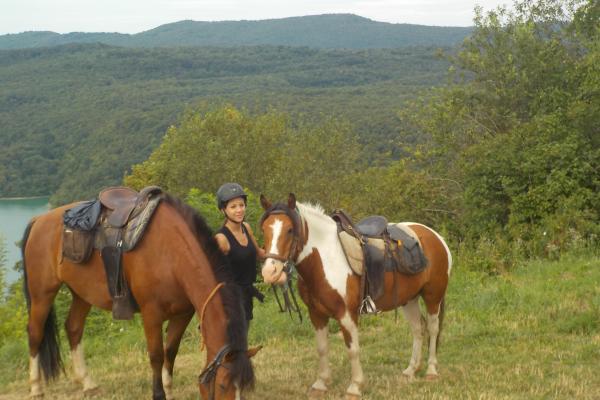 Randonnée à cheval dans le jura