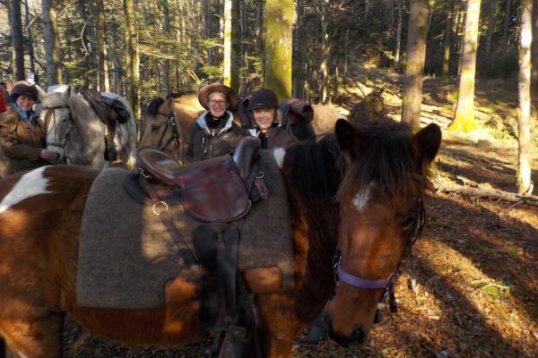 Randonnée à cheval dans le jura