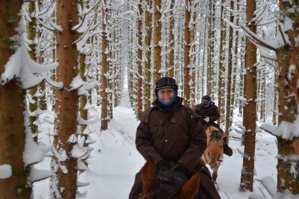 Randonnée à cheval dans le jura